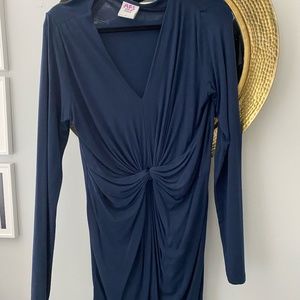 Mamalicious Dark Blue Maternity Shirt